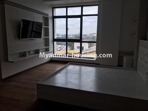 Myanmar real estate - for rent property - No.4189 - New condo room for rent in Ahlone! - master bedroom