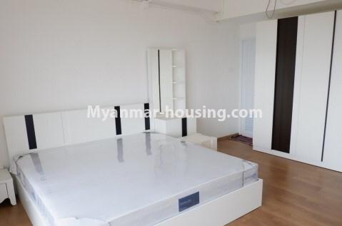 缅甸房地产 - 出租物件 - No.4191 - River View Point Condo room for rent in Ahlone! - master bedroom