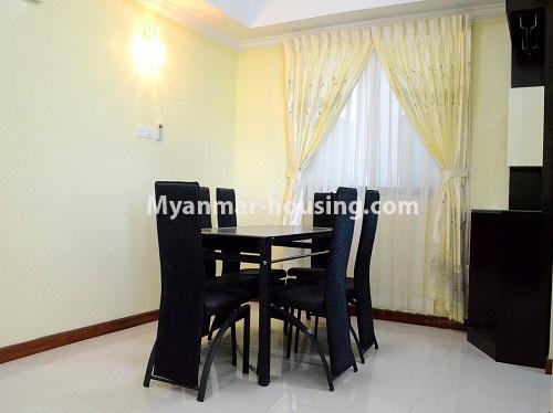 ミャンマー不動産 - 賃貸物件 - No.4192 - Pyay Garden condo room for rent in Sanchaung! - dining area
