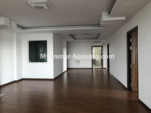 Myanmar real estate - for rent property - No.4193 - Condo room for rent in Yankin! - living room