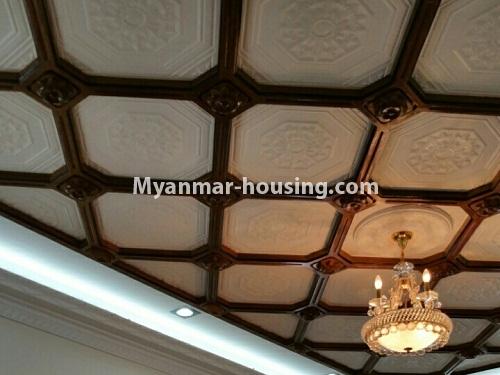 Myanmar real estate - for rent property - No.4194 - A nice villa for rent in Hlaing! - celing view