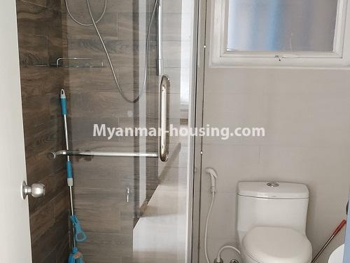 မြန်မာအိမ်ခြံမြေ - ငှားရန် property - No.4196 - သန်လျင် ကြယ်မြို့တော် ကွန်ဒိုတွင် အခန်းငှားရန် ရှိသည်။bathroom