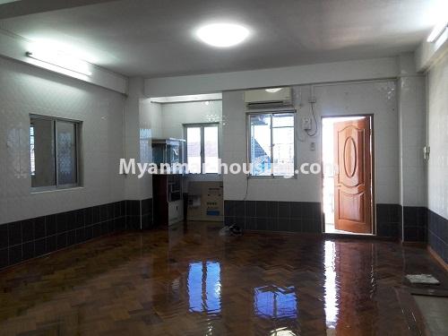 Myanmar real estate - for rent property - No.4197 - New condo room for rent in Botahtaung! - living room