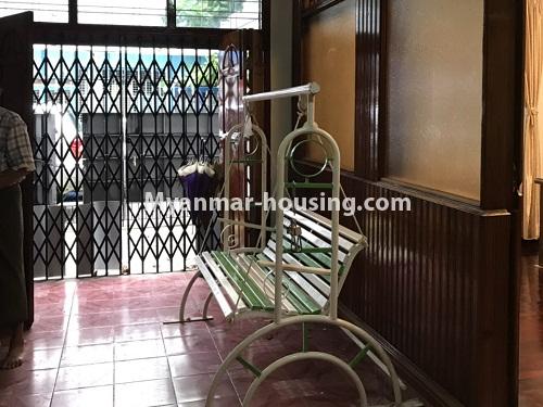 Myanmar real estate - for rent property - No.4198 - House for rent near Hledan Junction! - main door