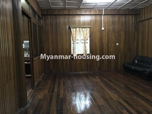 Myanmar real estate - for rent property - No.4198 - House for rent near Hledan Junction! - upstairs hall view