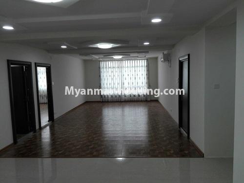 Myanmar real estate - for rent property - No.4201 - A good Condominium for rent in Bahan. - Living room