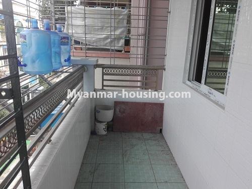 Myanmar real estate - for rent property - No.4202 - Apartment for rent in Sanchaung! - balcony 
