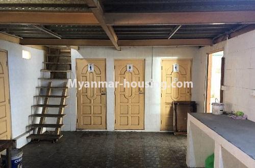 Myanmar real estate - for rent property - No.4204 - Shop for rent in Tarmway! - stairs to staff quarter