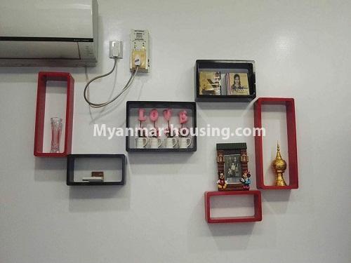 Myanmar real estate - for rent property - No.4207 - Pearl Condo room for rent in Bahan! - wall view of the bedroom