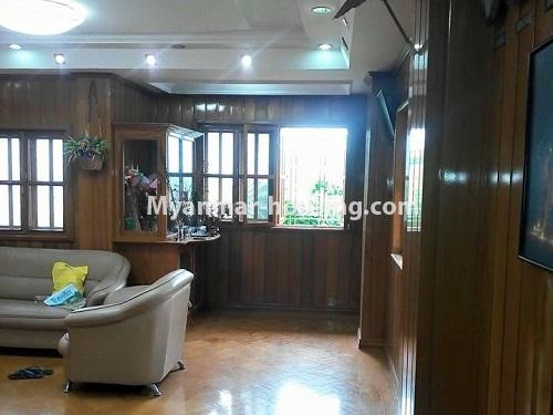 ミャンマー不動産 - 賃貸物件 - No.4211 - Condo room for rent in Sanchaung! - living room