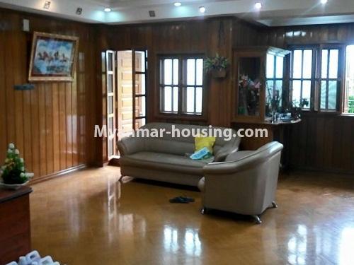 Myanmar real estate - for rent property - No.4211 - Condo room for rent in Sanchaung! - living room 