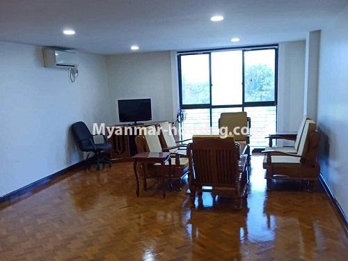 Myanmar real estate - for rent property - No.4212 - Condo room for rent in 9 Mile Ocean! - living room