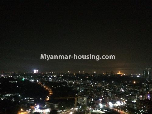 缅甸房地产 - 出租物件 - No.4213 - Nice condo room for rent in Golden City, Yankin! - city view