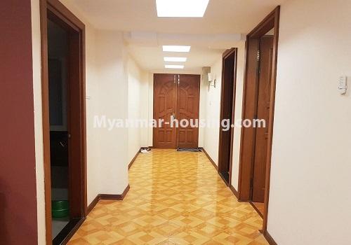 ミャンマー不動産 - 賃貸物件 - No.4215 - Condo room for rent in Sa mone Street, Dagon! - hallway