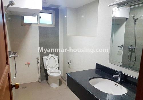 Myanmar real estate - for rent property - No.4215 - Condo room for rent in Sa mone Street, Dagon! - bathroom