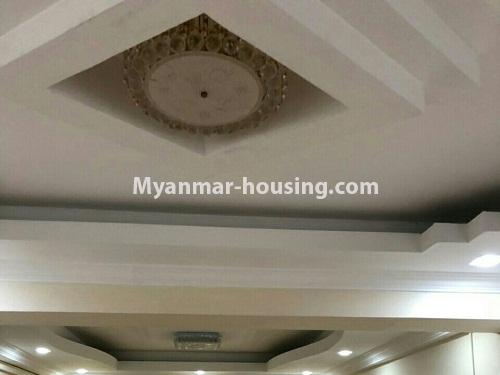 မြန်မာအိမ်ခြံမြေ - ငှားရန် property - No.4217 - လှိုင်မြို့နယ်တွင် ကွန်ဒိုခန်း ငှားရန်ရှိသည်။ - ceiling view