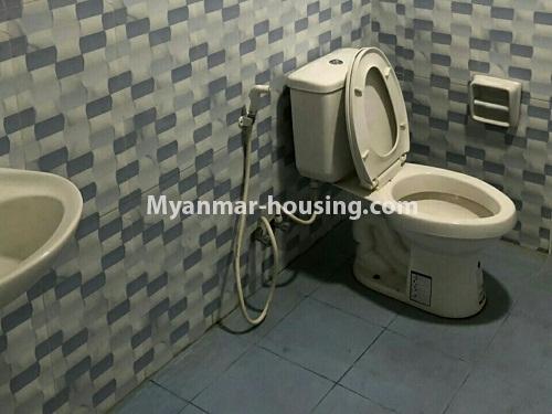 Myanmar real estate - for rent property - No.4217 - Condo room for rent in Hlaing! - compound bathroom