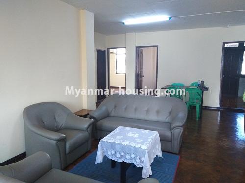 Myanmar real estate - for rent property - No.4218 - Apartment for rent closed to Hledan Junction! - another view of living room