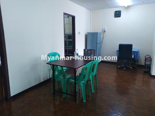 Myanmar real estate - for rent property - No.4218 - Apartment for rent closed to Hledan Junction! - dining area view