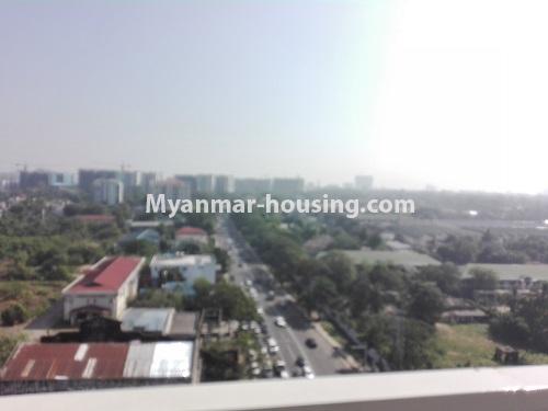 Myanmar real estate - for rent property - No.4219 - New Condo Penthouse for rent in Hlaing! - outside view