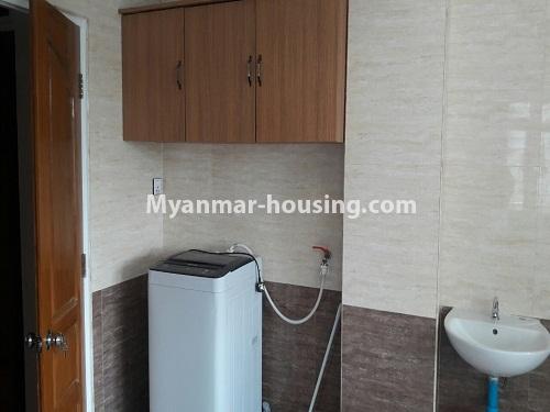 ミャンマー不動産 - 賃貸物件 - No.4220 - Condo room for rent near Myaynigone, Sanchaung! - kitchen area