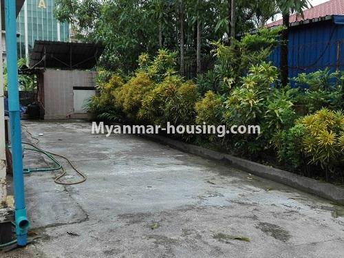 Myanmar real estate - for rent property - No.4221 - Landed house for rent in F.M.I, Hlaing Thar Yar - compound view