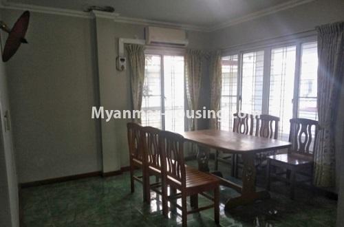 Myanmar real estate - for rent property - No.4222 - Landed house for rent in F.M.I, Hlaing Thar Yar - dining area