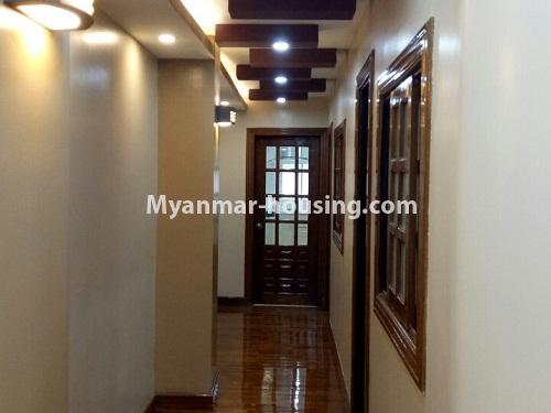 Myanmar real estate - for rent property - No.4223 - Condo room for rent in Downtown! - hallway
