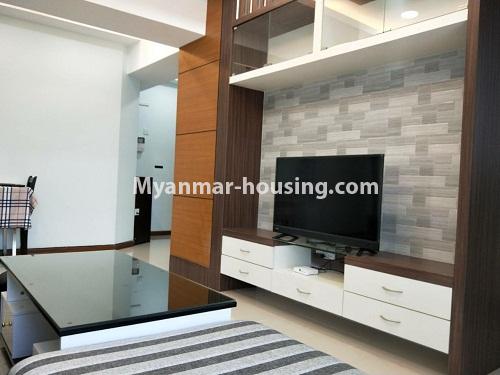 Myanmar real estate - for rent property - No.4224 - Condo room for rent in Tarmway! - another view of living room