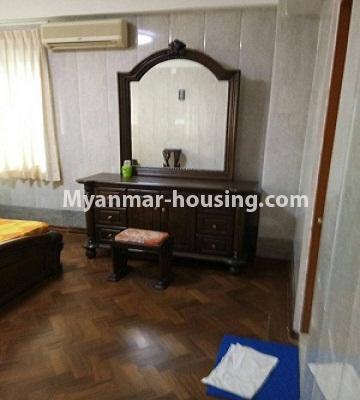 Myanmar real estate - for rent property - No.4226 - Condo room for rent in University Yeik Mon Condo, Bahan! - dressing table in master bedroom