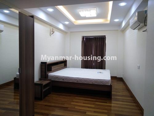 မြန်မာအိမ်ခြံမြေ - ငှားရန် property - No.4227 - အလုံတွင် ကွန်ဒိုခန်ကောင်း ငှားရန်ရှိသည်။ - master bedrom view