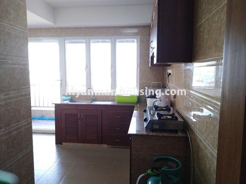 Myanmar real estate - for rent property - No.4228 - Nice condo room for rent in Ahlone! - another view of kitchen