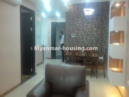 Myanmar real estate - for rent property - No.4230 - New condo Room for rent in the heart of Yangon! - dining area