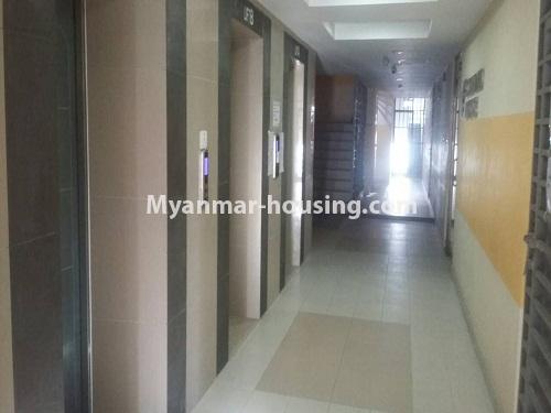 Myanmar real estate - for rent property - No.4233 - Condo room for rent in Downtown! - hallway to each room
