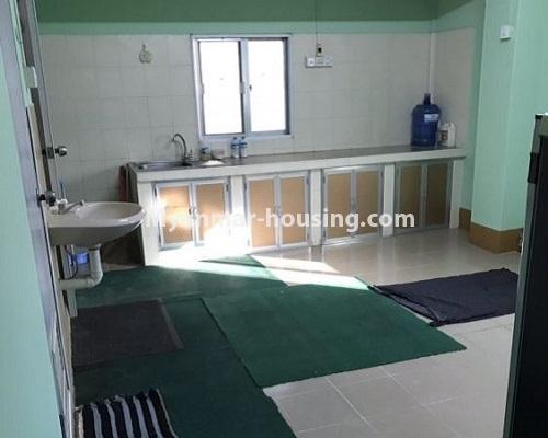 Myanmar real estate - for rent property - No.4235 - Apartment for rent in Kyauk Kone, Yankin! - kitchen view