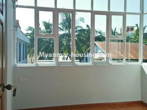 Myanmar real estate - for rent property - No.4236 - Landed House for rent in Thuwana, Thin Gan Gyun Township. - another bedroom and outside view