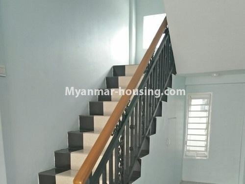 Myanmar real estate - for rent property - No.4236 - Landed House for rent in Thuwana, Thin Gan Gyun Township. - stairs view