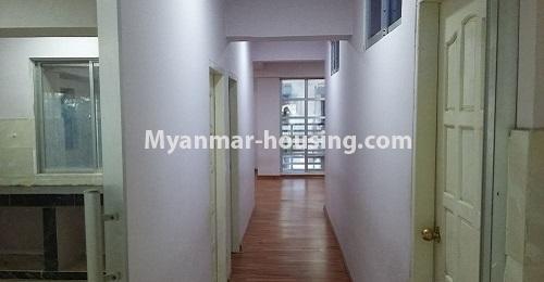 Myanmar real estate - for rent property - No.4238 - Condo room for rent in Thin Gan Gyun! - hallway view