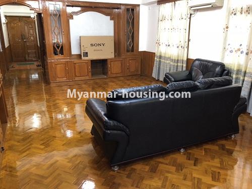 Myanmar real estate - for rent property - No.4241 - Condo room in Pyay Road Sein Gay Har, Dagon! - another view of living room