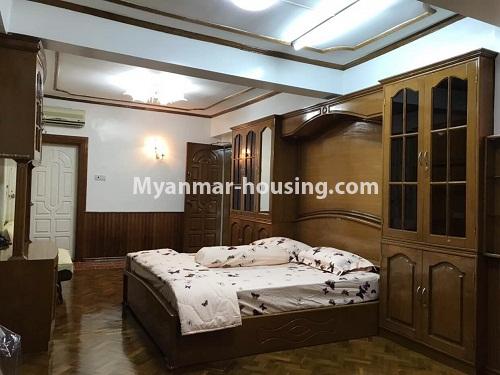 Myanmar real estate - for rent property - No.4241 - Condo room in Pyay Road Sein Gay Har, Dagon! - master bedroom view