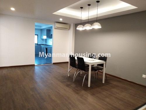 Myanmar real estate - for rent property - No.4242 - New condo room for rent on Parami Road. - dining area