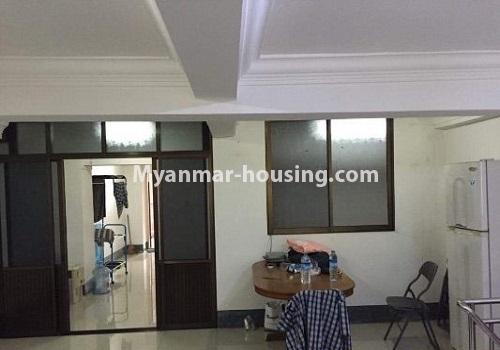 Myanmar real estate - for rent property - No.4243 - Condo room for rent in Botahtaung! - kitchen space ivew