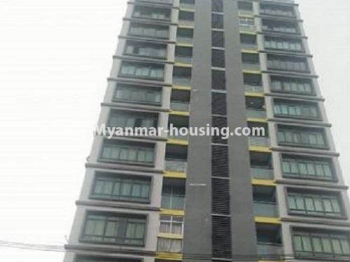 ミャンマー不動産 - 賃貸物件 - No.4248 - I Green Condo room for rent in Hlaing! - building view