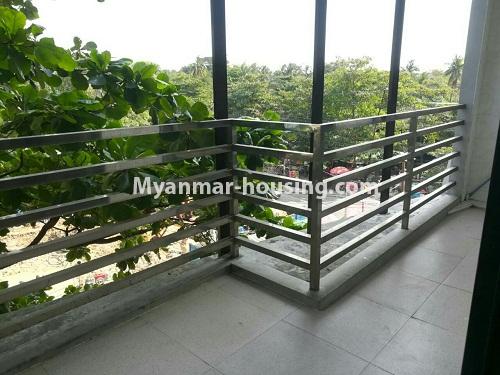 Myanmar real estate - for rent property - No.4250 - Stadium View Condo room for rent in Mingalar Taung Nyunt! - balcony view