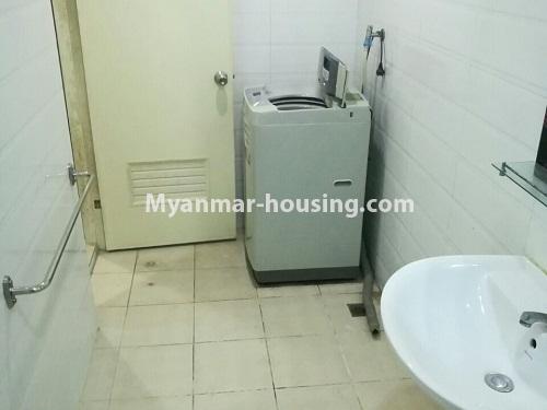 Myanmar real estate - for rent property - No.4250 - Stadium View Condo room for rent in Mingalar Taung Nyunt! - washroom