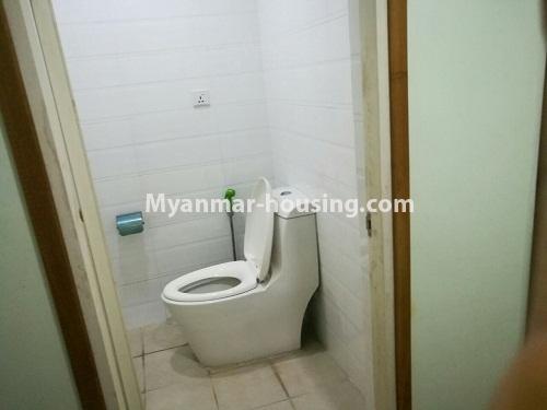 ミャンマー不動産 - 賃貸物件 - No.4250 - Stadium View Condo room for rent in Mingalar Taung Nyunt! - compound toilet