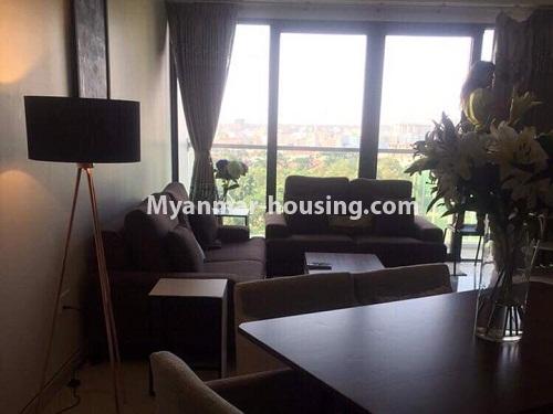 缅甸房地产 - 出租物件 - No.4251 - Condo room for rent in Crystal Residence in Sanchaung! - another view of living room