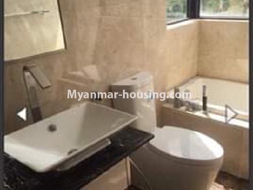 Myanmar real estate - for rent property - No.4251 - Condo room for rent in Crystal Residence in Sanchaung! - bathroom view