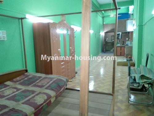 Myanmar real estate - for rent property - No.4252 - Studio Room for rent in Downtown. - bed area