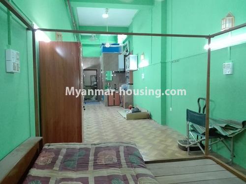 Myanmar real estate - for rent property - No.4252 - Studio Room for rent in Downtown. - the whole room view